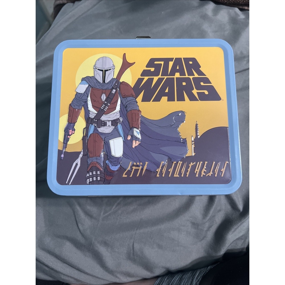 Preowned Funko Star Wars The Mandalorian Metal Lunchbox 8" x 7" x 4"